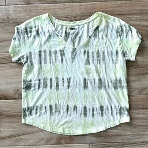 OLD NAVY Cropped Tie Dye Tee Shirt Size Medium